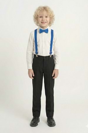 Beyaz Gömlekli Erkek Çocuk Takım M00787