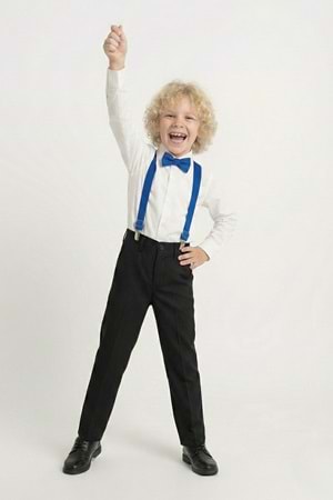 Beyaz Gömlekli Erkek Çocuk Takım M00787