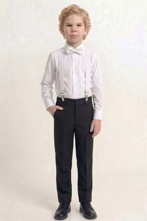 Beyaz Gömlekli Erkek Çocuk Takım M00787