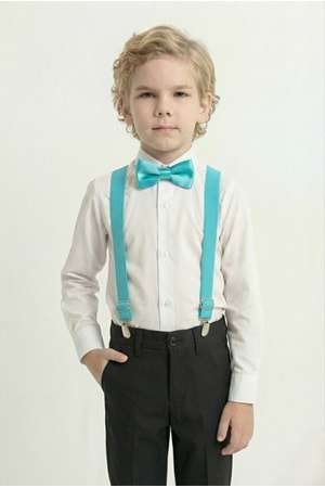 Beyaz Gömlekli Erkek Çocuk Takım M00787