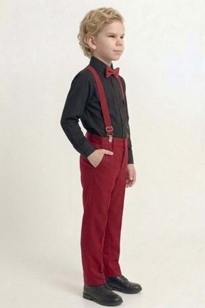 Renkli Gömlekli Erkek Çocuk Takım M00788