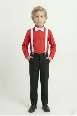 Renkli Gömlekli Erkek Çocuk Takım M00788