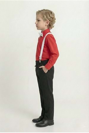 Renkli Gömlekli Erkek Çocuk Takım M00788