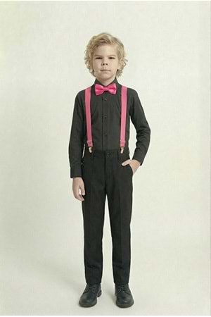 Renkli Gömlekli Erkek Çocuk Takım M00788