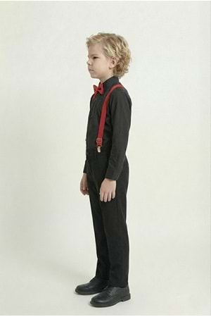 Renkli Gömlekli Erkek Çocuk Takım M00788