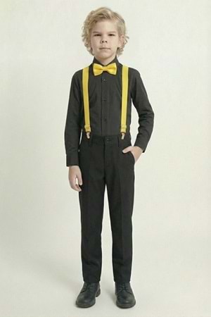 Renkli Gömlekli Erkek Çocuk Takım M00788