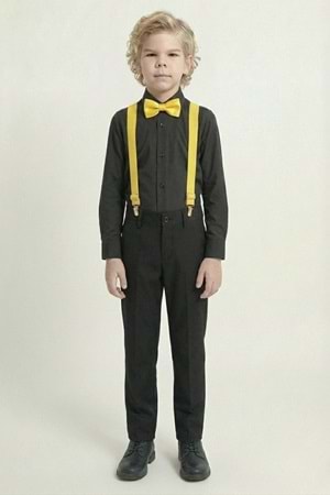 Renkli Gömlekli Erkek Çocuk Takım M00788