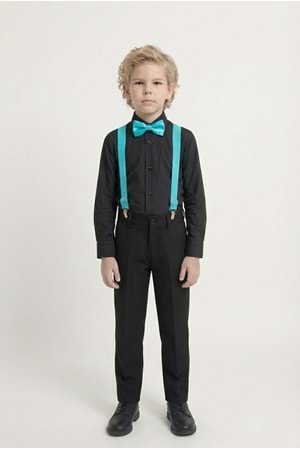 Renkli Gömlekli Erkek Çocuk Takım M00788