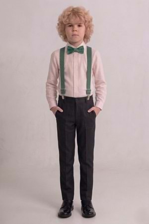 Renkli Gömlekli Erkek Çocuk Takım M00788