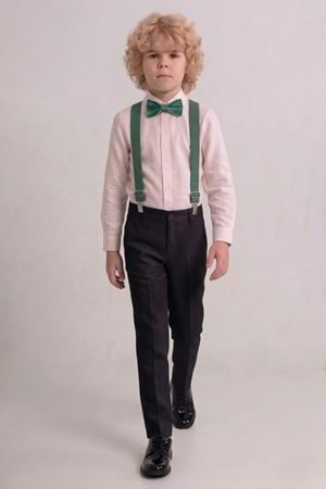 Renkli Gömlekli Erkek Çocuk Takım M00788