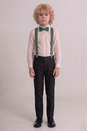 Renkli Gömlekli Erkek Çocuk Takım M00788