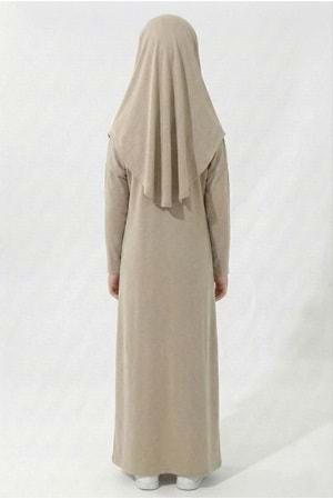 Pratik Başörtülü Kız Çocuk Namaz Elbisesi M00789