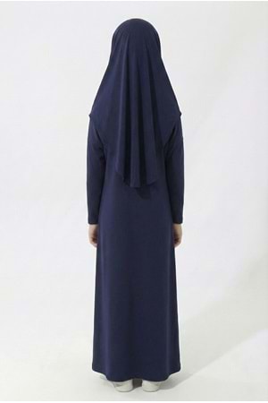 Pratik Başörtülü Kız Çocuk Namaz Elbisesi M00789
