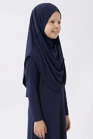 Pratik Başörtülü Kız Çocuk Namaz Elbisesi M00789