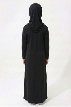 Pratik Başörtülü Kız Çocuk Namaz Elbisesi M00789