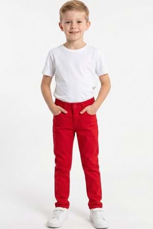 Gabardin Fermuarlı Cepli Erkek Çocuk Pantolon M00790