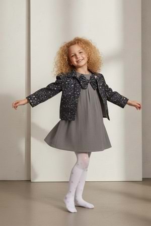 Ceketli Elbiseli Kız Çocuk Takımı M00794