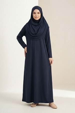 Pratik Başörtülü Kadın Namaz Elbisesi M00802