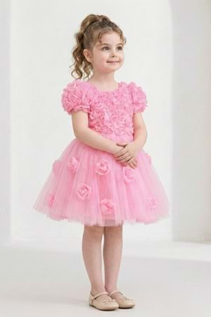 Rosali Lase Detay Kız Tütü Abiye Elbise M00803