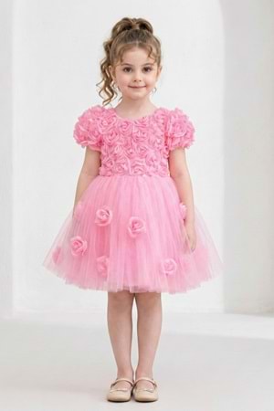 Rosali Lase Detay Kız Tütü Abiye Elbise M00803