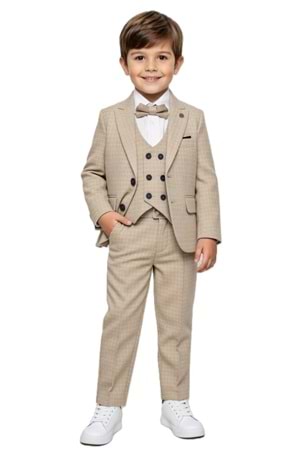 Kiryos Erkek Çocuk Kareli Takım Elbise M00806