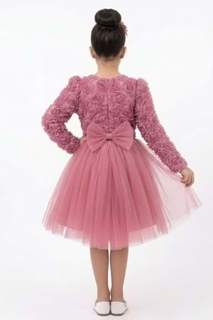 Luvia Uzun Kol Kız Tütü Abiye Elbise M00810