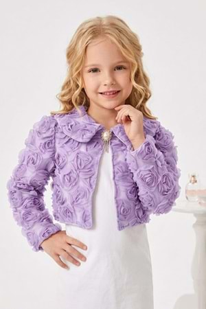 Luvia Lase Detay Kız Çocuk Bolero M00812