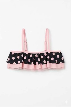 Kız Çocuk Desenli Mayo Deniz ve Havuz Bikini Takımı M00815