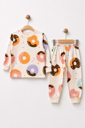 Kız Çocuk Baskılı Pamuku 2li Pijama Takım M00845