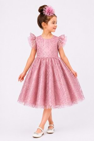 Floare Kız Çocuk Abiye Elbise M00850