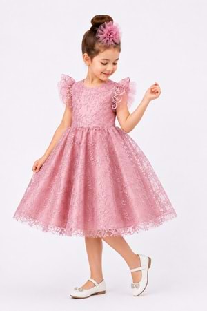 Floare Kız Çocuk Abiye Elbise M00850