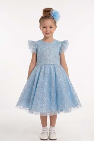 Floare Kız Çocuk Abiye Elbise M00850