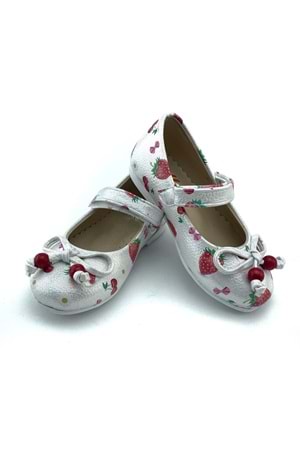 Çilek Desen Kız Çocuk Babet