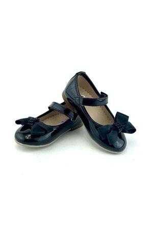 Rugan Saten Kurdelalı Abiye Babet Ayakkabı