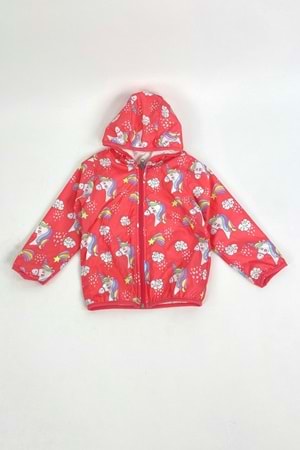 Atlı Nar Çiçeği 1 Yaş Renk Kız Çocuk Yağmurluk