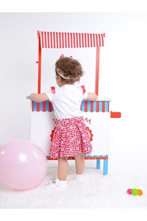 Apple Kız Bebek Badili Etekli Takım