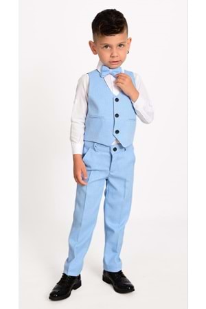 Yelekli Erkek Çocuk Takım Elbise