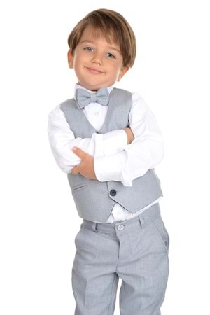 Yelekli Erkek Çocuk Takım Elbise