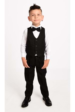 Yelekli Erkek Çocuk Takım Elbise