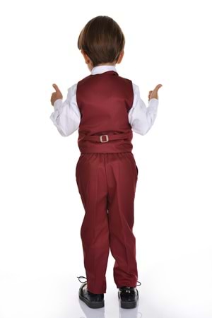 Yelekli Smokin Erkek Çocuk Takım MNK0273