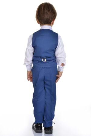 Yelekli Smokin Erkek Çocuk Takım MNK0273