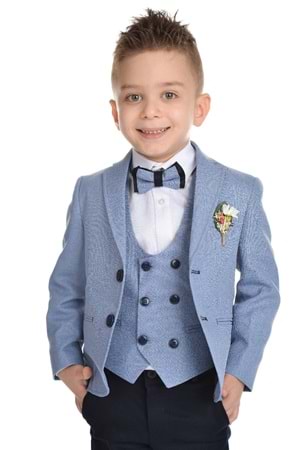 Yelekli Spor Kesim Erkek Çocuk Damatlık