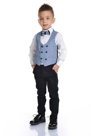 Yelekli Spor Kesim Erkek Çocuk Damatlık