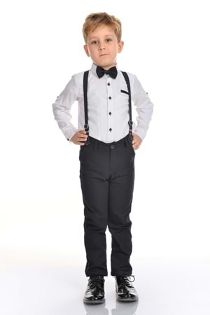 Oxford Gömlek Uzun Pantolon Erkek Çocuk Takımı MNK0302