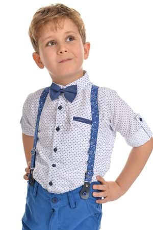 Renkli Pantolon Gömlekli Erkek Çocuk Takım