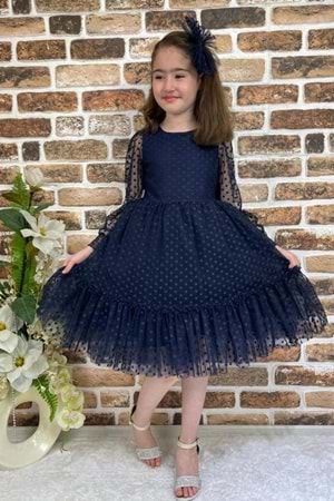 Katkat Prenses Dantel Tokalı Kız Çocuk Elbise