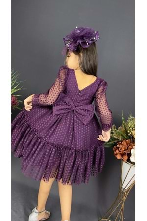 Katkat Prenses Dantel Tokalı Kız Çocuk Elbise