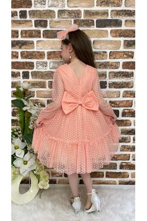 Katkat Prenses Dantel Tokalı Kız Çocuk Elbise