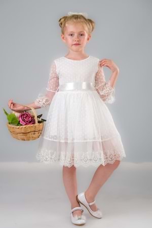 Dream Luxury Dantel Kız Çocuk Elbise MNK0327