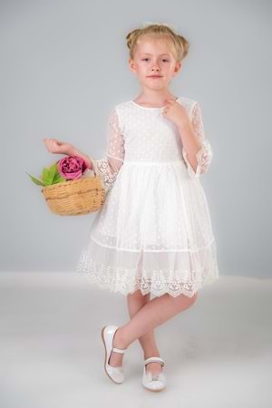 Dream Luxury Dantel Kız Çocuk Elbise MNK0327